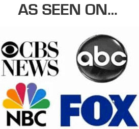 As Seen On: CBS, ABC, NBC, FOX